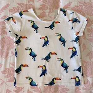Girls Toucan Shirt, Forever 21 Size 7/8